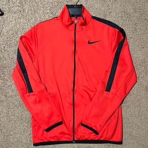 RED Nike zip up no holes or stains
